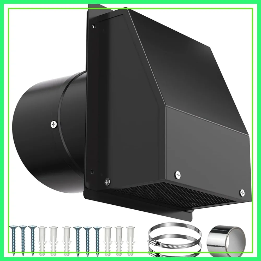 8 Inch Wall Vent with Screen & Damper, Galvanized Steel Hooded Exhaust Duct Cap Kit for Outdoor Kitchen Range Hood Bathroom
8 Inch Wall Vent with Screen & Damper, Galvanized Steel Hooded Exhaust Duct Cap Kit for Outdoor Kitchen Range Hood Bathroom