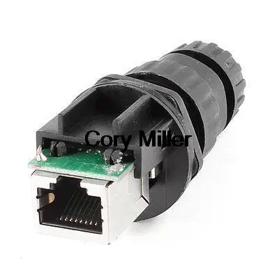 Panel Mount IP67 RJ45 8P8C Female Socket Waterproof Connector M19
Panel Mount IP67 RJ45 8P8C Female Socket Waterproof Connector M19