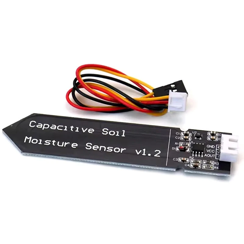 5/10 шт. емкостный модуль датчика влажности почвы, широкое напряжение, влажность почвы, цифровой дисплей, релейный модуль управления для полива