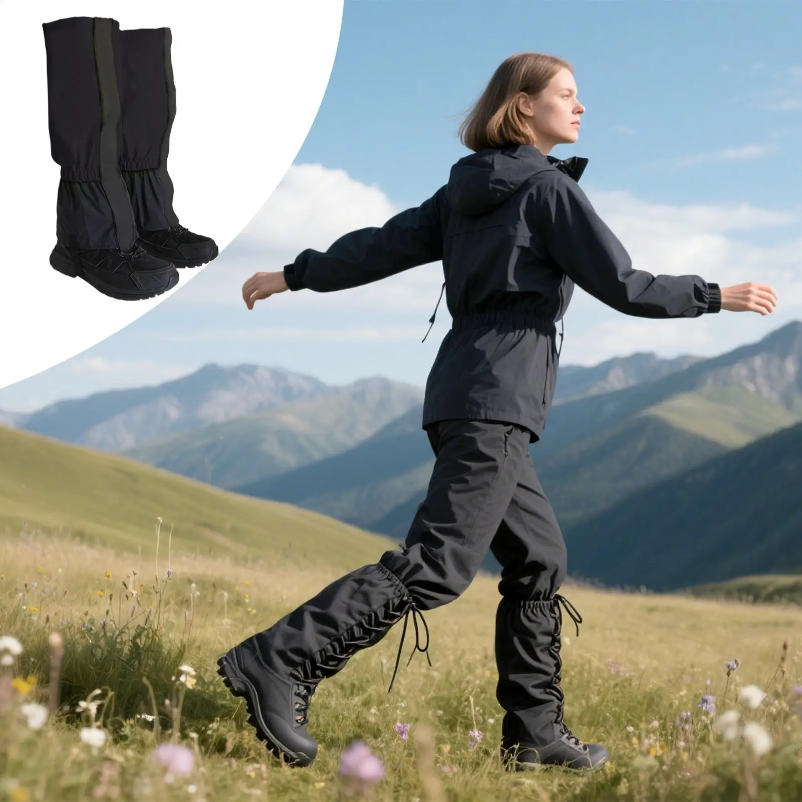 Waterproof Leg Gaiters 2pcs Unisex Rainproof Calf Protectors for Hiking Climbing Running Gardening Mowing Mountaineering
Waterproof Leg Gaiters 2pcs Unisex Rainproof Calf Protectors for Hiking Climbing Running Gardening Mowing Mountaineering