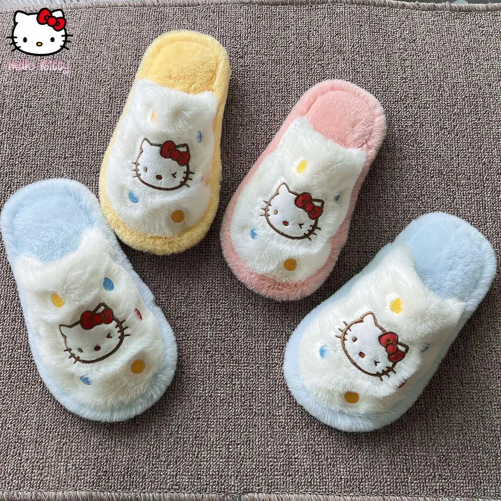 Sanrio Student Cute Cartoon Furry Slippers Kawaii Hello Kitty Winter Warm Indoor Comfortable Shoes Girl Christmas Gifts Non-Slip
Sanrio Student Cute Cartoon Furry Slippers Kawaii Hello Kitty Winter Warm Indoor Comfortable Shoes Girl Christmas Gifts Non-Slip