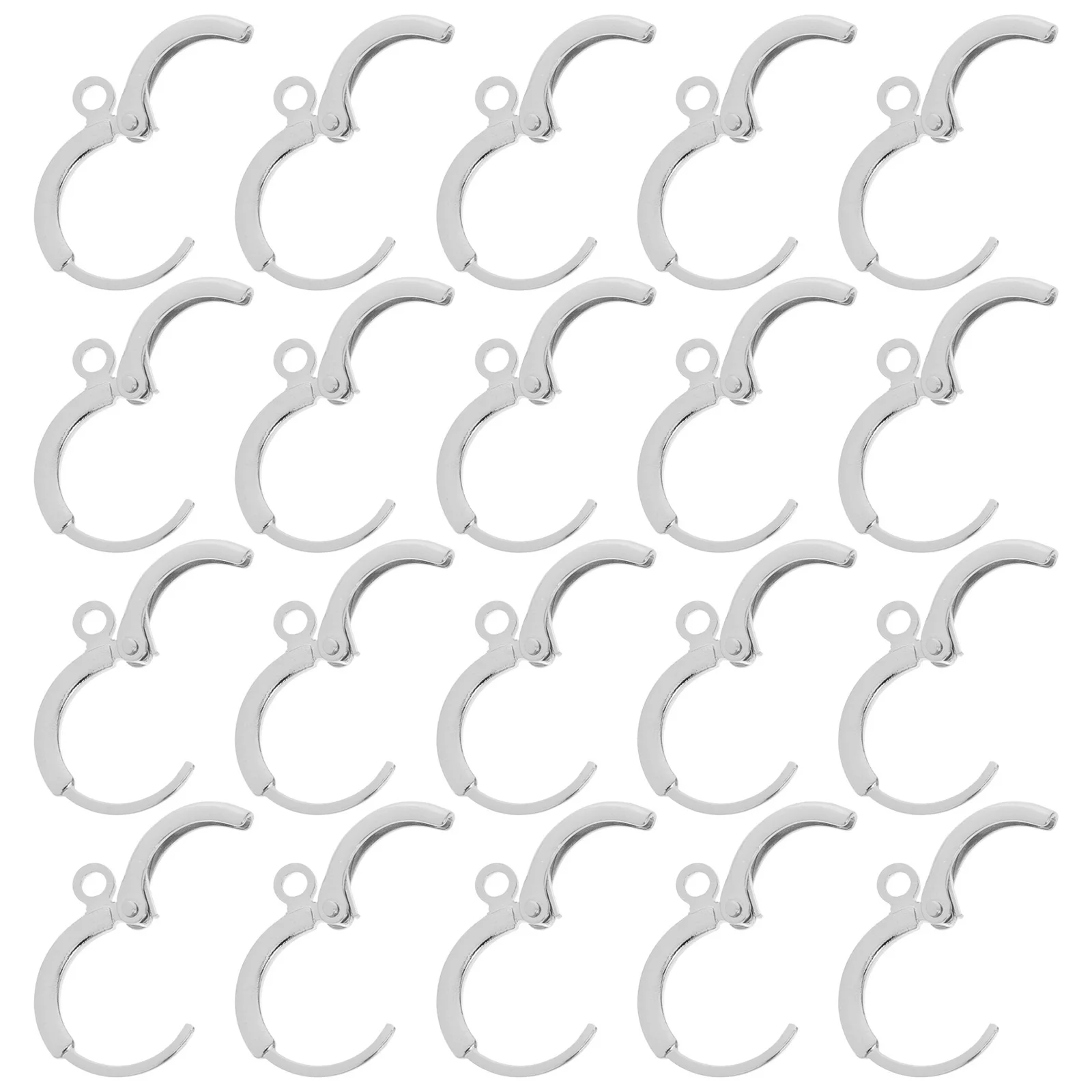 20 Pcs Earrings Clip Buckle Hoops for Jewelry Making Round Diy Decoration Silver Findings Supplies
20 Pcs Earrings Clip Buckle Hoops for Jewelry Making Round Diy Decoration Silver Findings Supplies