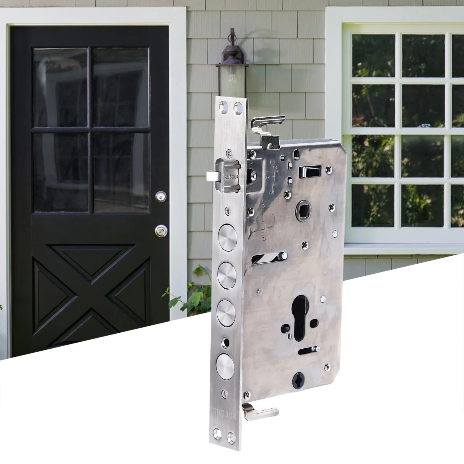 Lock Cylinder Lock Body 304 Stainless Steel Mechanical Fingerprint Compatible For Security Door 6068 Double Quick
Lock Cylinder Lock Body 304 Stainless Steel Mechanical Fingerprint Compatible For Security Door 6068 Double Quick
