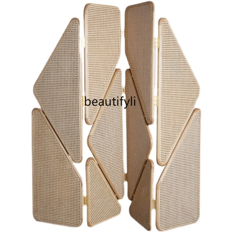Creative Partition Hallway Folding Mobile Living Room Simple Modern Rattan Screen Tea Room Camphor B & B
Creative Partition Hallway Folding Mobile Living Room Simple Modern Rattan Screen Tea Room Camphor B & B
