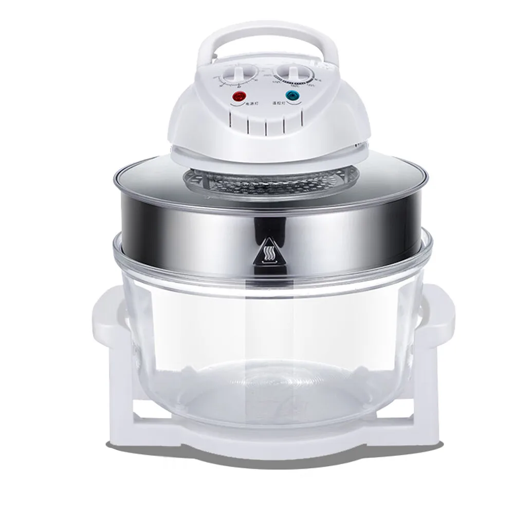 1400W 17L Clear Glass Bowl Air Fryer Turbo Countertop Convection Cooker Dual Knob Controls 110V
1400W 17L Clear Glass Bowl Air Fryer Turbo Countertop Convection Cooker Dual Knob Controls 110V