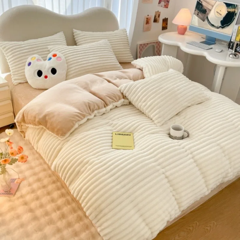 2024 New Winter Warm Thickened High Gram Weight Striped Type A Rabbit Plush Rabbit Plush Milk Plush Four-piece Sheet
2024 New Winter Warm Thickened High Gram Weight Striped Type A Rabbit Plush Rabbit Plush Milk Plush Four-piece Sheet