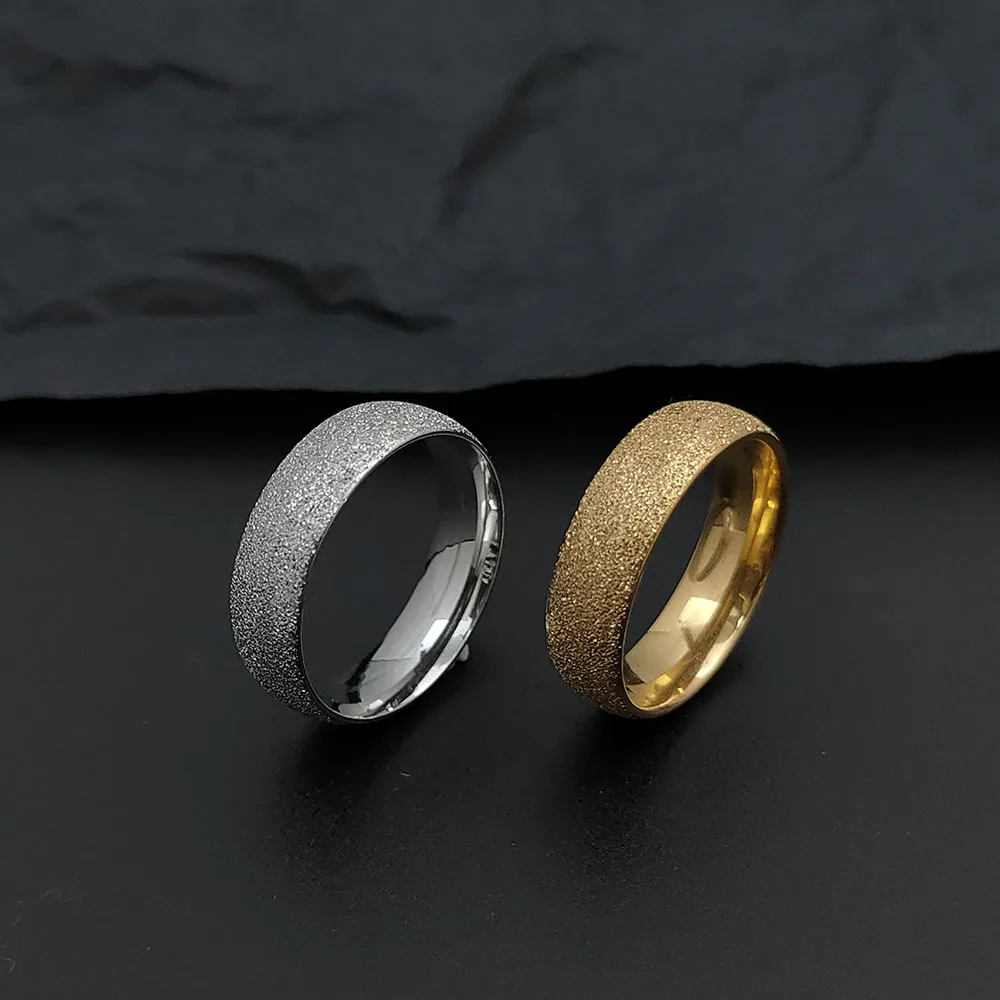 1Pcs Trendy Rings Stanless Steel Luxury Fashion Titanium Gold Color Frosted Ring Exquisite Women Men Jewelry Wedding Gift
1Pcs Trendy Rings Stanless Steel Luxury Fashion Titanium Gold Color Frosted Ring Exquisite Women Men Jewelry Wedding Gift