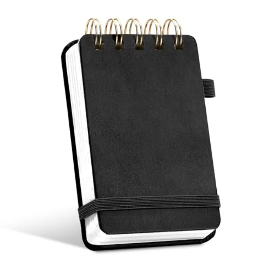 Small Notebooks 3x5 Leather Pocket Notepad 150 Pages Mini Top Spiral Notebook, 100 GSM Thick Paper, Memo Note Pads for Work Sch
Small Notebooks 3x5 Leather Pocket Notepad 150 Pages Mini Top Spiral Notebook, 100 GSM Thick Paper, Memo Note Pads for Work Sch