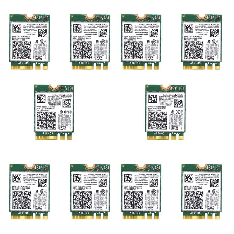 AP-10X для Lenovo T440 X240 Y40 Y70 Y50 7260AC Беспроводная сетевая карта 4,0 Bluetooth 04X6007
AP-10X для Lenovo T440 X240 Y40 Y70 Y50 7260AC Беспроводная сетевая карта 4,0 Bluetooth 04X6007