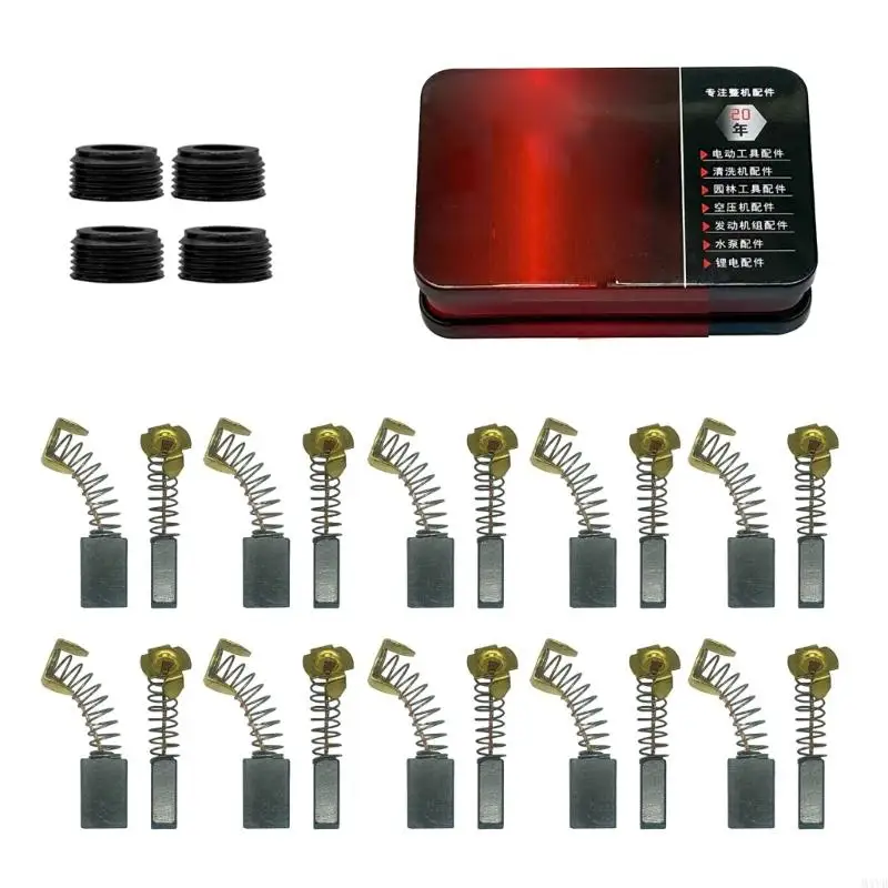 Набор из 20 легкозаменяемых угольных щеток с электрическим молотком для быстрого обслуживания без профессиональных навыков M4YD
Набор из 20 легкозаменяемых угольных щеток с электрическим молотком для быстрого обслуживания без профессиональных навыков M4YD