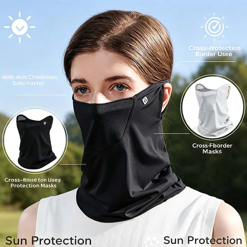 Thin Ice Silk UV Protection Face Mask Breathable Neck Shield Scarf Female Outdoor Riding Driving Sunscreen Cover
Thin Ice Silk UV Protection Face Mask Breathable Neck Shield Scarf Female Outdoor Riding Driving Sunscreen Cover
