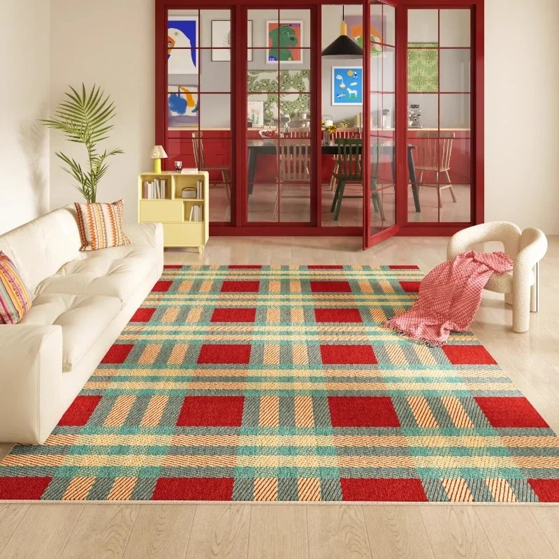 New retro chessboard carpet living room, leave-in washable waterproof and anti-fouling sofa bedroom bedside blanket
New retro chessboard carpet living room, leave-in washable waterproof and anti-fouling sofa bedroom bedside blanket