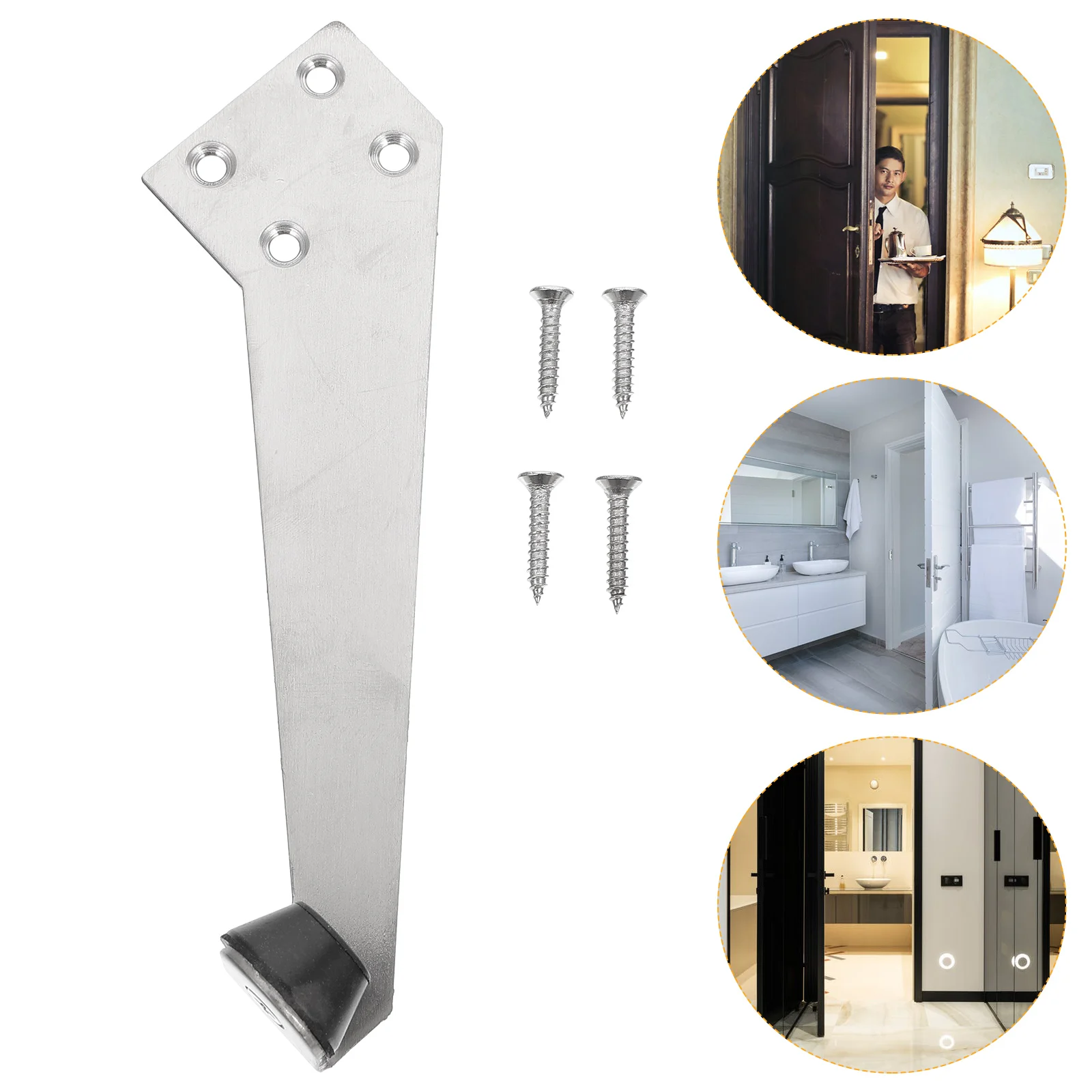 Stainless Steel Door Stopper 90 Degree Limiter Non Skid Bumper Firm Fixation Quiet Operation Heavy Duty Door Wedge
Stainless Steel Door Stopper 90 Degree Limiter Non Skid Bumper Firm Fixation Quiet Operation Heavy Duty Door Wedge