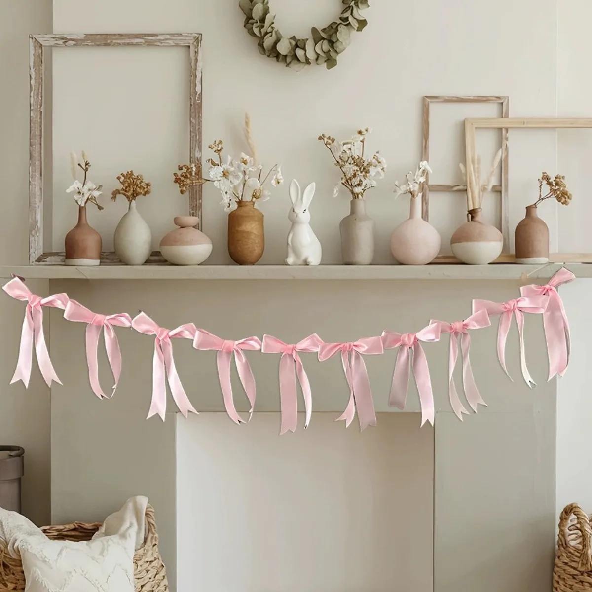 Bow Garland Decor for Bachelorette Party Pink Satin Coquette Birthday Garland Bow Banner for Bridal Wedding Engagement Supplies
Bow Garland Decor for Bachelorette Party Pink Satin Coquette Birthday Garland Bow Banner for Bridal Wedding Engagement Supplies