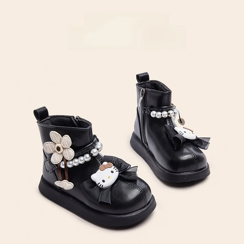 Детская повседневная обувь, ботильоны из искусственной кожи с бантом, зимняя обувь с героями мультфильмов для девочек, нескользящая теплая белая черная обувь, размер 26-35
Детская повседневная обувь, ботильоны из искусственной кожи с бантом, зимняя обувь с героями мультфильмов для девочек, нескользящая теплая белая черная обувь, размер 26-35