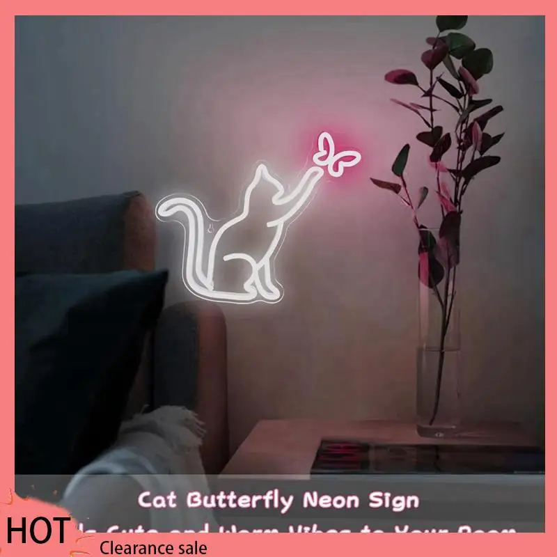 A88Z Cat неоновая вывеска с питанием от USB, регулируемый переключатель, бабочка, светодиодный неоновый свет, настенный декор для спальни, подарок на день рождения для девочек
A88Z Cat неоновая вывеска с питанием от USB, регулируемый переключатель, бабочка, светодиодный неоновый свет, настенный декор для спальни, подарок на день рождения для девочек
