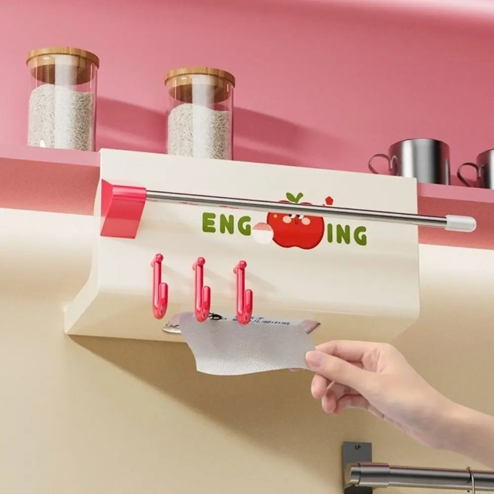 Durable Plastic Upside-Down Paper Towel Rack Large Capacity with Hooks Face Towel Holder Wall Mounted Cling Film Holder Kitchen
Durable Plastic Upside-Down Paper Towel Rack Large Capacity with Hooks Face Towel Holder Wall Mounted Cling Film Holder Kitchen