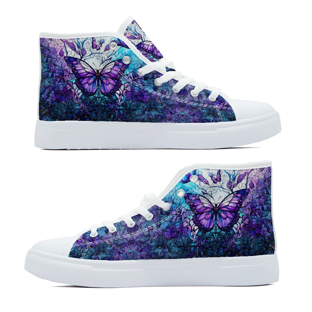 Artistic design purple butterfly painting high-top canvas shoes casual fashion shoes campus sneakers
Artistic design purple butterfly painting high-top canvas shoes casual fashion shoes campus sneakers