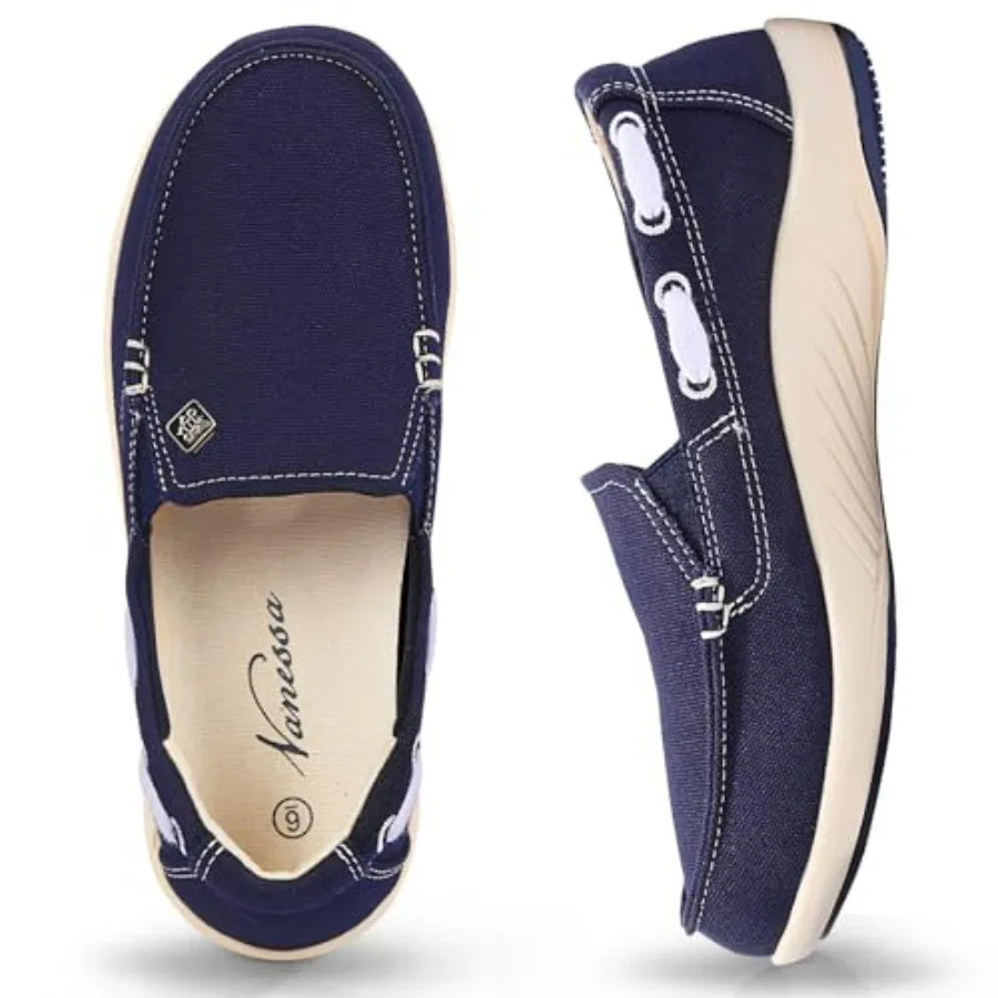 Womens Slip On Shoes - Canvas Casual Loafers Shoes with Arch Support - Non Slip Shoes for Women Daily Walking
Womens Slip On Shoes - Canvas Casual Loafers Shoes with Arch Support - Non Slip Shoes for Women Daily Walking