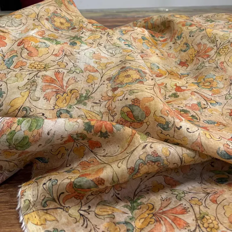 1yard High end pure ramie tecidos fabric for clothing Plant flowers printing telas Colorful shirt dress cheongsam fabric
1yard High end pure ramie tecidos fabric for clothing Plant flowers printing telas Colorful shirt dress cheongsam fabric