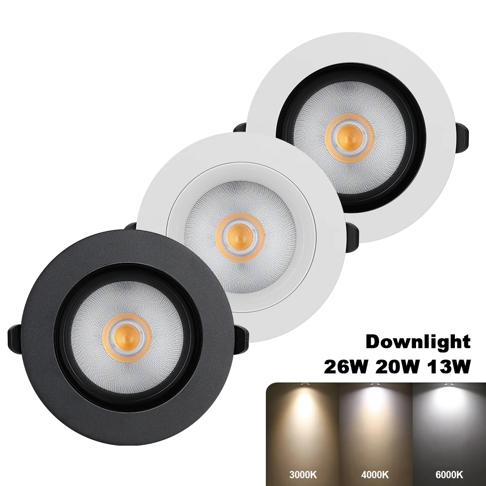 LED Downlight Ceiling Lamp AC 220V 110V 13W 20W 26W Spotlight Switch Mode Dimming Round Recessed Lamp LED Spot Light Lighting
LED Downlight Ceiling Lamp AC 220V 110V 13W 20W 26W Spotlight Switch Mode Dimming Round Recessed Lamp LED Spot Light Lighting