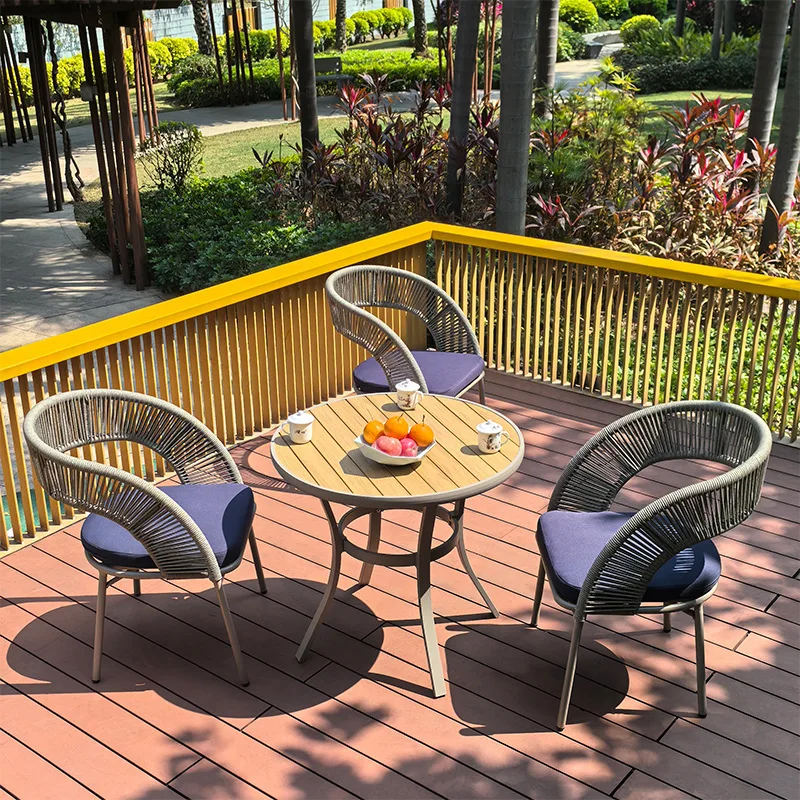 Outdoor Courtyard Table and Chair Combination: Balcony Garden Handmade Table and Chair Set, Anti-corrosion, sun-resistant
Outdoor Courtyard Table and Chair Combination: Balcony Garden Handmade Table and Chair Set, Anti-corrosion, sun-resistant