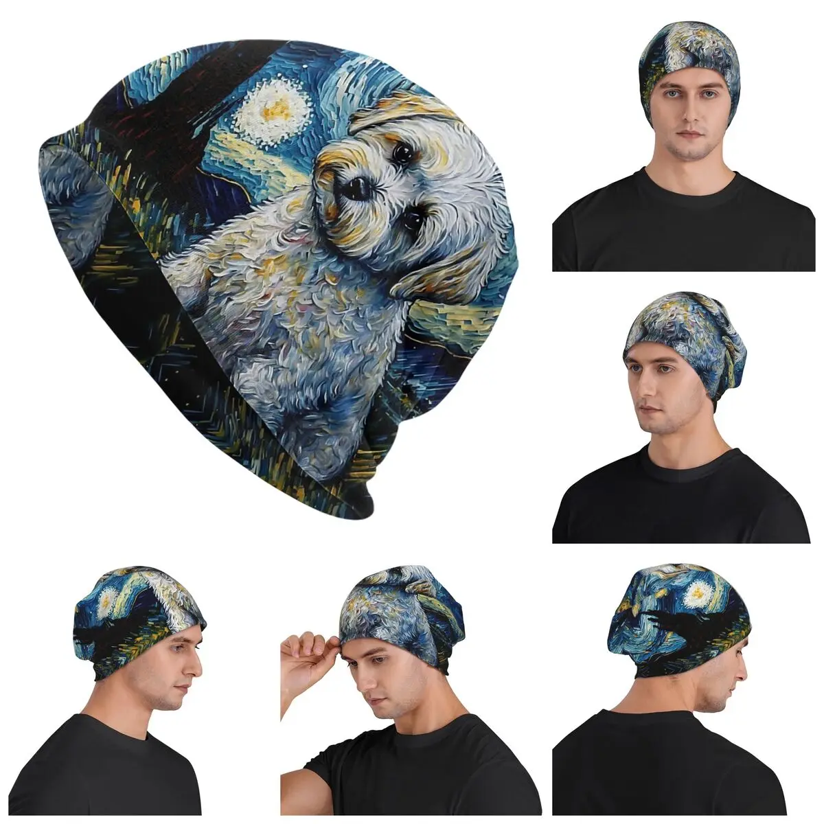Maltese Terrier Puppy Starry Night Warm Knitted Cap Fashion Bonnet Hat Autumn Winter Outdoor Beanies Hats for Men Women Adult
Maltese Terrier Puppy Starry Night Warm Knitted Cap Fashion Bonnet Hat Autumn Winter Outdoor Beanies Hats for Men Women Adult