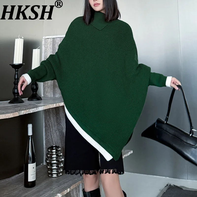 HKSH весна осень новый женский пуловер свитер асимметричный воротник рукав «летучая мышь» цветные блоки уличная одежда повседневный вязаный топ HK13818
HKSH весна осень новый женский пуловер свитер асимметричный воротник рукав «летучая мышь» цветные блоки уличная одежда повседневный вязаный топ HK13818
