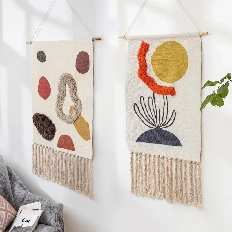Handmade Tapestries Bohemian Tapestry Tassel Wall Hanging Decoration Nordic Fabric Cloth Bedroom Decor Room Aesthetic
Handmade Tapestries Bohemian Tapestry Tassel Wall Hanging Decoration Nordic Fabric Cloth Bedroom Decor Room Aesthetic