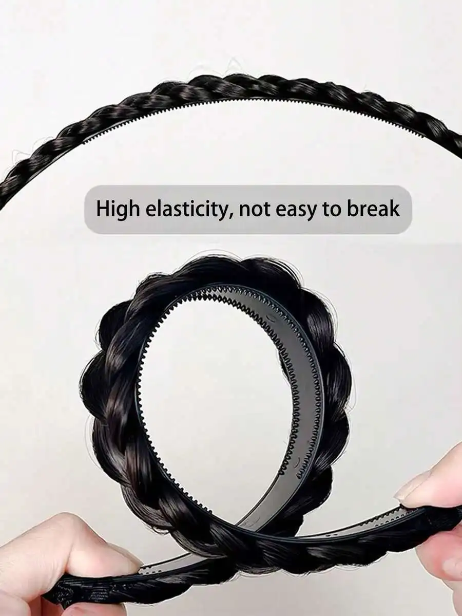 Womens Fishtail Braid Wig Headband Non-Slip Hair Hoop Braided Hair Accessory
Womens Fishtail Braid Wig Headband Non-Slip Hair Hoop Braided Hair Accessory