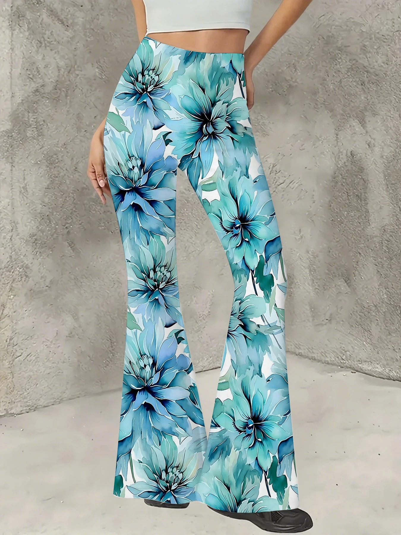 Women's Striped Print Flare Pants Loose Fit Knit Wide Leg Bell Bottom Trousers
Women's Striped Print Flare Pants Loose Fit Knit Wide Leg Bell Bottom Trousers