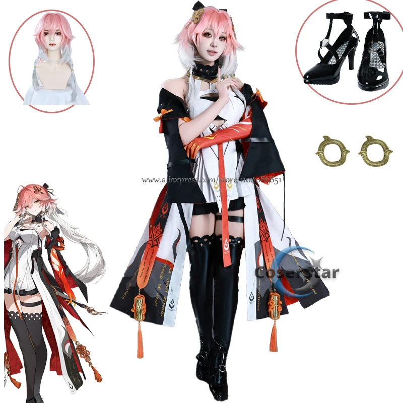 In Stock Wuthering Waves Changli Cosplay Costume Full Set Wig Shoes Dress Outfit Uniform Chang LI Cosplay Dress Suits
In Stock Wuthering Waves Changli Cosplay Costume Full Set Wig Shoes Dress Outfit Uniform Chang LI Cosplay Dress Suits