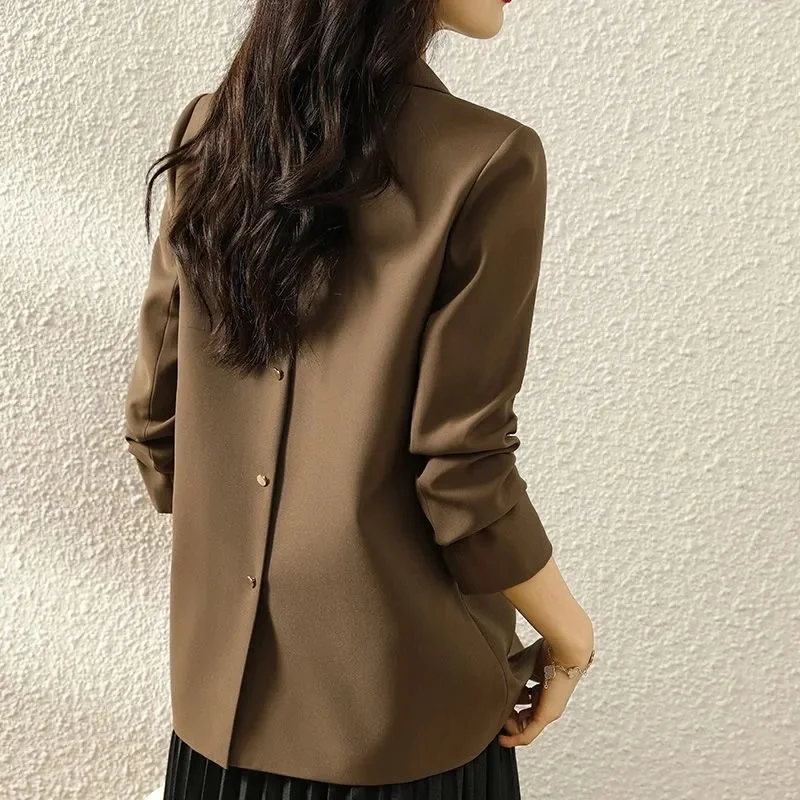 Oversize Black Blazer Women Spring Autumn Coat High-end Loose Casual Long Sleeve Design Suits Chic Blazer Mujer New 2025
Oversize Black Blazer Women Spring Autumn Coat High-end Loose Casual Long Sleeve Design Suits Chic Blazer Mujer New 2025