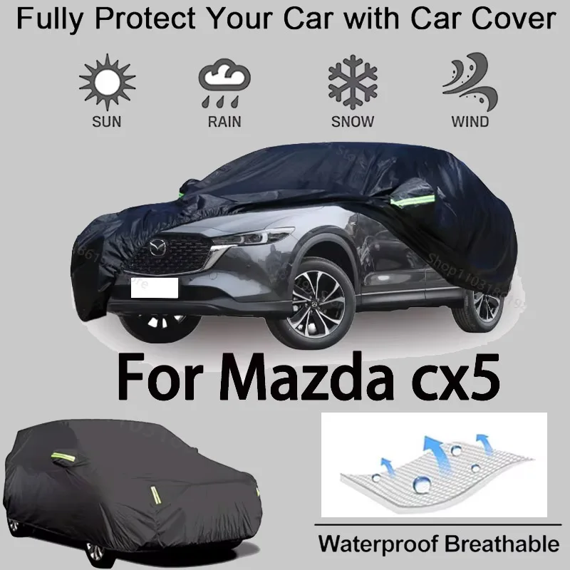 Full Car Cover For Mazda CX5 Outdoor Protective Gear-Snowproof, Sunshield, Waterproof and Dustproof Automobile Accessories
Full Car Cover For Mazda CX5 Outdoor Protective Gear-Snowproof, Sunshield, Waterproof and Dustproof Automobile Accessories