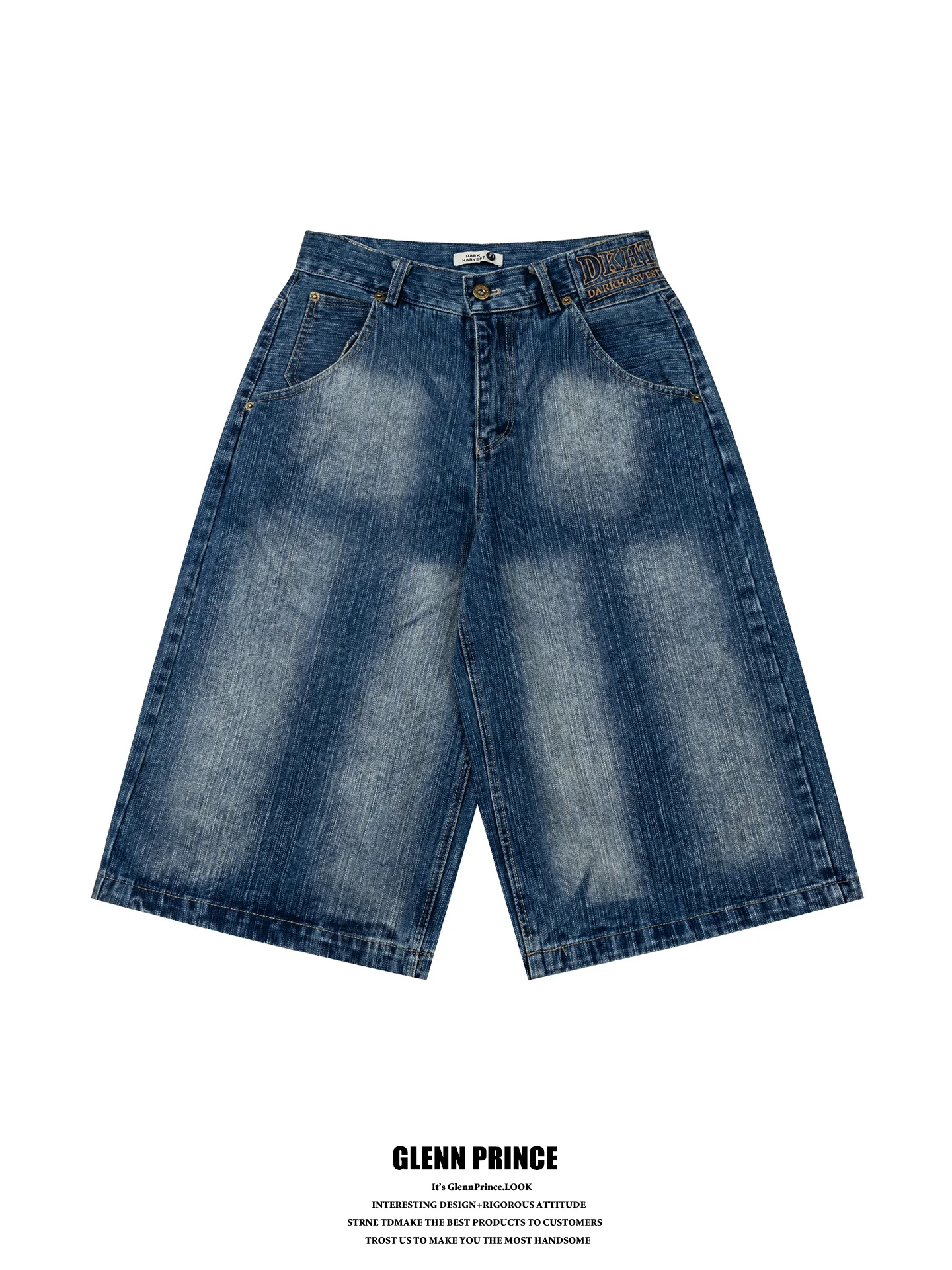 Summer Vintage Washed Paris Buckle Men's Denim Shorts Straight Leg Wide Leg Seven Shorts Cotton Polyester Casual Jeans
Summer Vintage Washed Paris Buckle Men's Denim Shorts Straight Leg Wide Leg Seven Shorts Cotton Polyester Casual Jeans