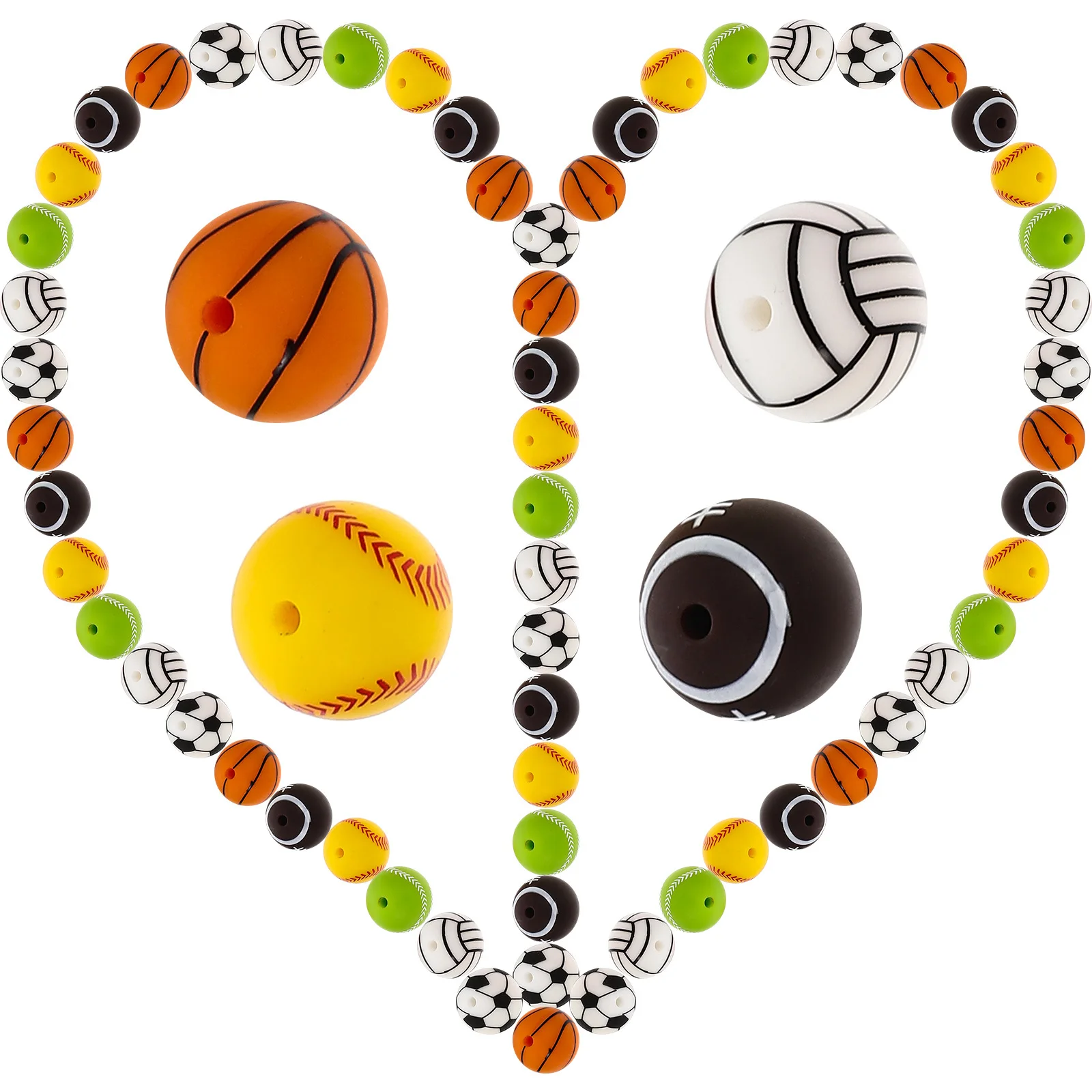 48Pcs Silicone Loose Beads DIY Jewelry Making Soft Round Beads for Baby Teething Bracelet Supplies Bracelet Making Supplies
48Pcs Silicone Loose Beads DIY Jewelry Making Soft Round Beads for Baby Teething Bracelet Supplies Bracelet Making Supplies