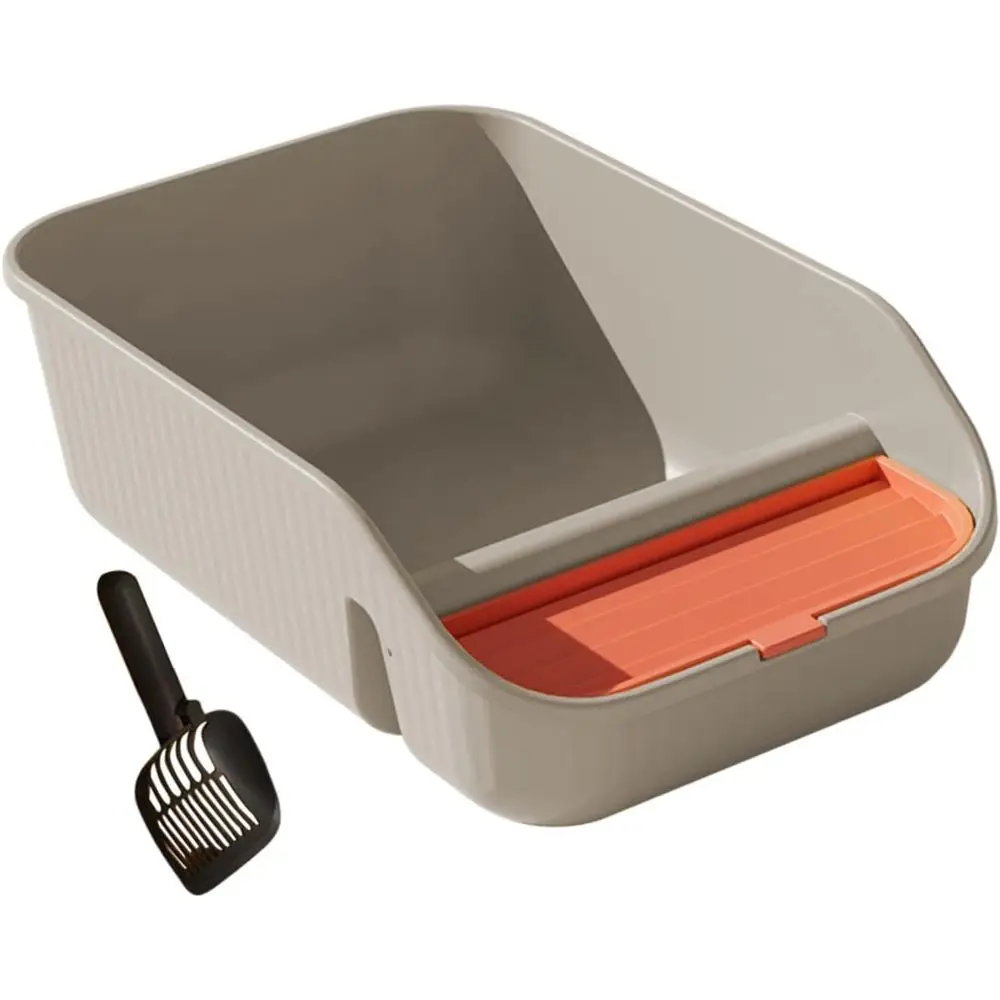 Cat Litter Box for Indoor Cats with Scooper Large with Scatter Shield Bedpan High Sided Open Top for Small and Medium Animals, G
Cat Litter Box for Indoor Cats with Scooper Large with Scatter Shield Bedpan High Sided Open Top for Small and Medium Animals, G