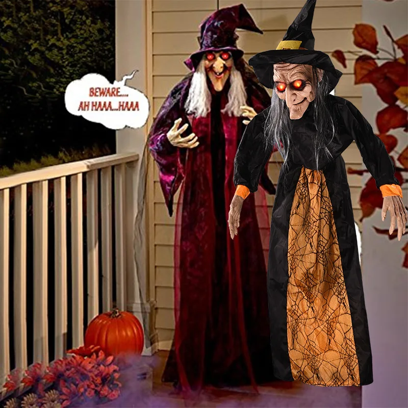 Halloween Ornaments Horror Witch Hanging Ghost Eyes Glowing Horror Scream Tricky Props Voice Control Switch Horror Party
Halloween Ornaments Horror Witch Hanging Ghost Eyes Glowing Horror Scream Tricky Props Voice Control Switch Horror Party