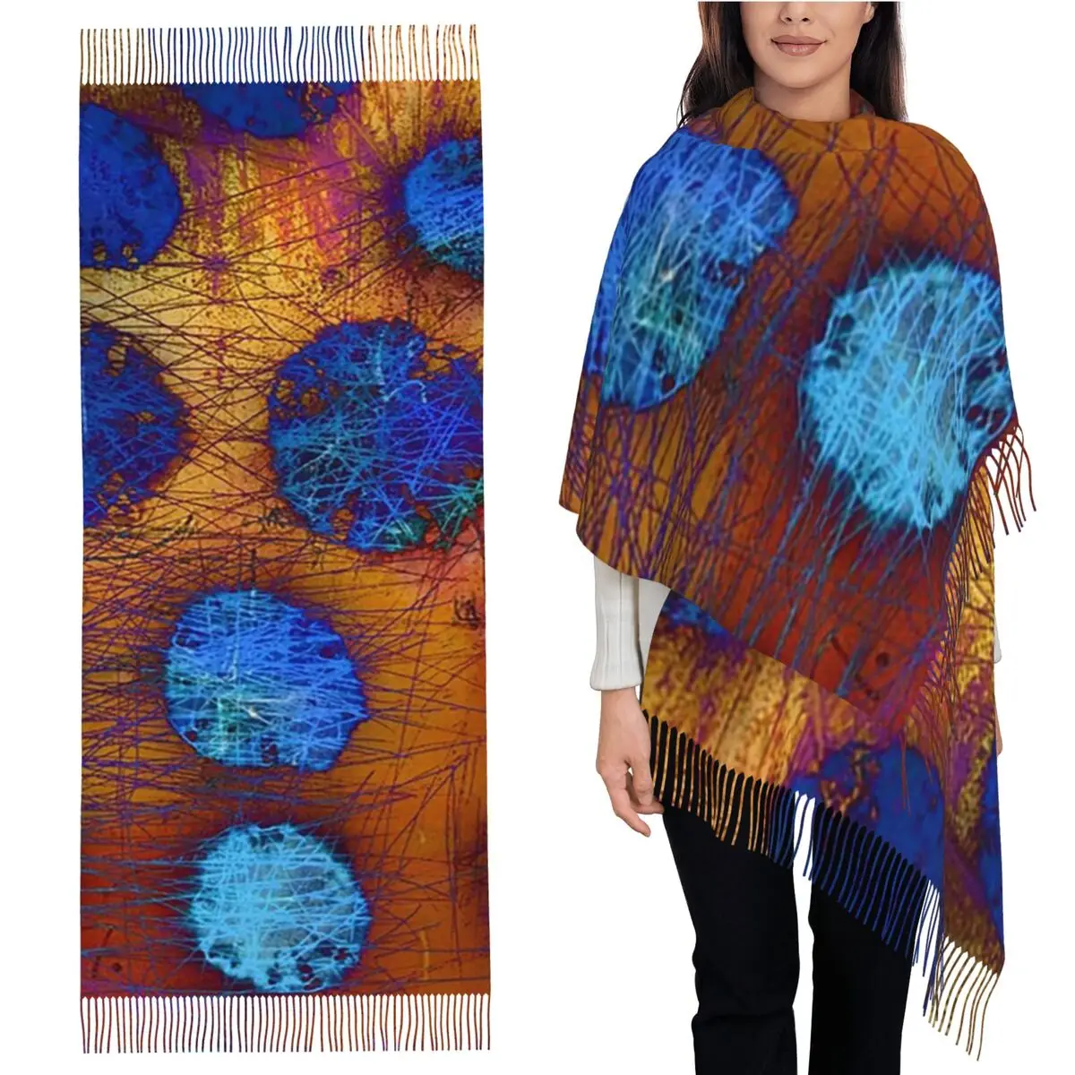 Шарф с темными пузырьками, шарфы с кисточками для женщин, мягкие теплые шали и накидки, большая осенне-зимняя шаль
Шарф с темными пузырьками, шарфы с кисточками для женщин, мягкие теплые шали и накидки, большая осенне-зимняя шаль