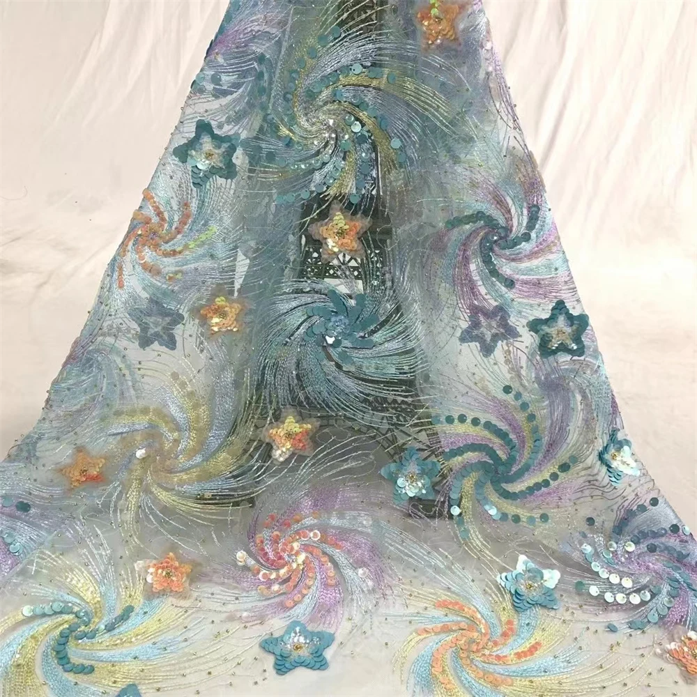 Nigerian net tulle Lace Fabric,Luxurious Sequins,Beaded Embroidery,African Lace Fabric for Sewing, High Quality,2023
Nigerian net tulle Lace Fabric,Luxurious Sequins,Beaded Embroidery,African Lace Fabric for Sewing, High Quality,2023