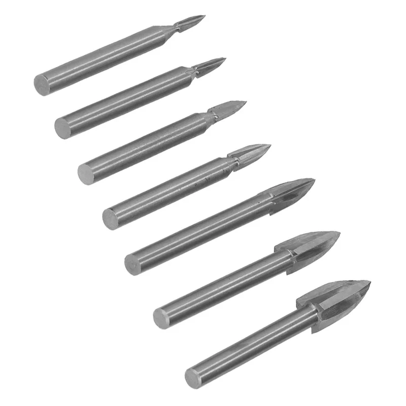 AB11-7Pcs Engraving Drill Bit 6Mm Shank High Speed Steel Carving Tool For Woodworking
AB11-7Pcs Engraving Drill Bit 6Mm Shank High Speed Steel Carving Tool For Woodworking