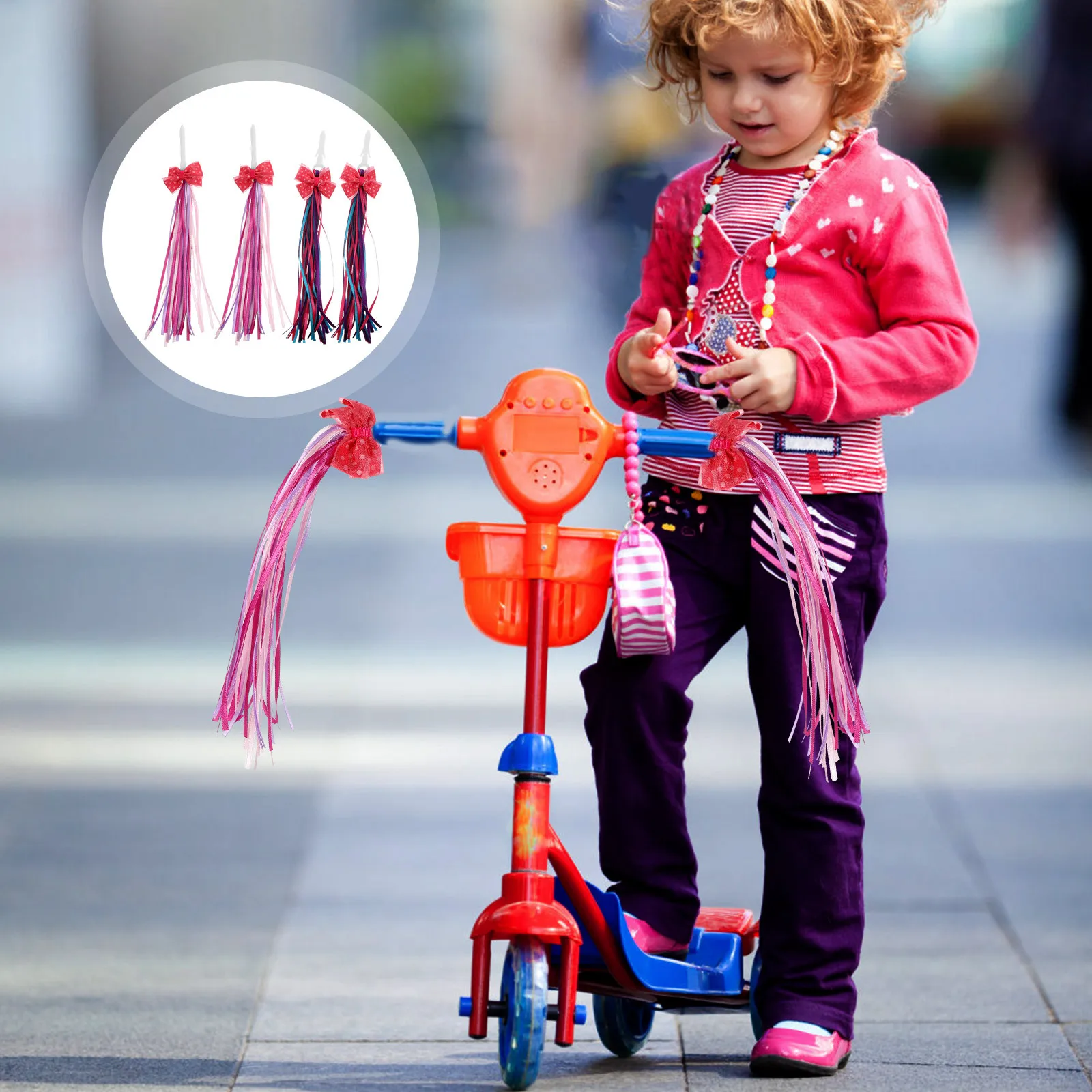 4Pcs Handlebar Streamers for Bikes Colorful Decorative Tassels Ribbon Accessories for Kids Teen Scooters Bike Streamers
4Pcs Handlebar Streamers for Bikes Colorful Decorative Tassels Ribbon Accessories for Kids Teen Scooters Bike Streamers