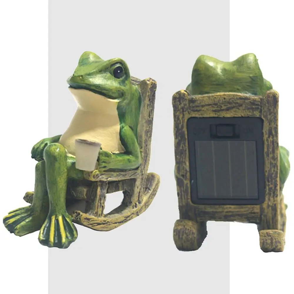 Waterproof Solar Powered Frog Night Light Mini Rustic Style Resin Frog Sculpture Cute Cartoon Ornament Animal Statue
Waterproof Solar Powered Frog Night Light Mini Rustic Style Resin Frog Sculpture Cute Cartoon Ornament Animal Statue