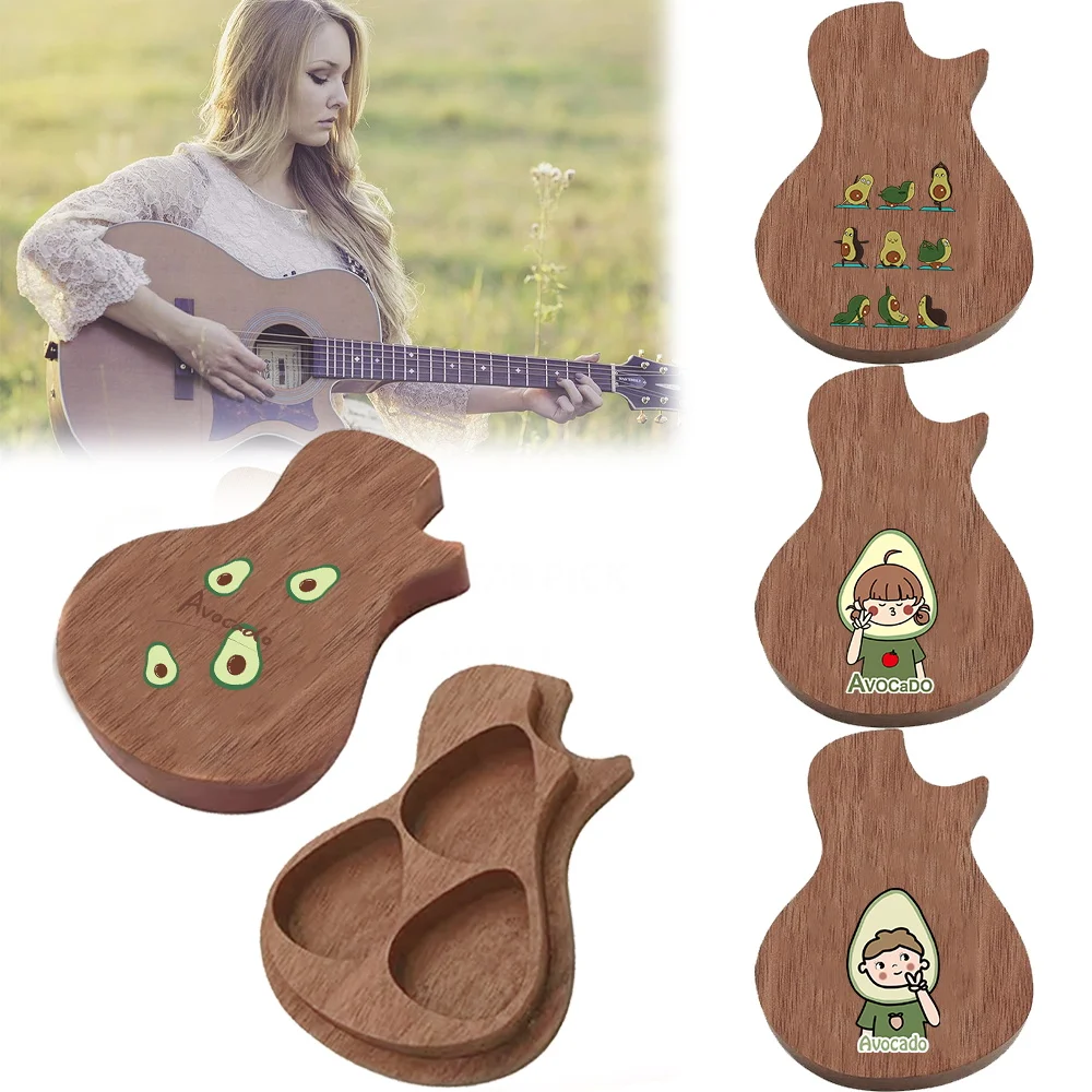 1pc Dustproof Wooden Guitar Paddle Box Equipped with Three Paddle Storage Holes Waterproof Simple Classic Avocado Pattern
1pc Dustproof Wooden Guitar Paddle Box Equipped with Three Paddle Storage Holes Waterproof Simple Classic Avocado Pattern