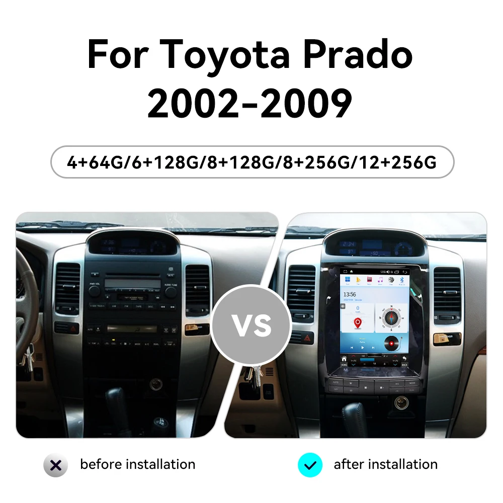 10.4 Inch For Toyota Prado 2002~2009 Car Radio Player Android 15 Screen Multimedia GPS Navigation Head Unit Auto Carplay
10.4 Inch For Toyota Prado 2002~2009 Car Radio Player Android 15 Screen Multimedia GPS Navigation Head Unit Auto Carplay