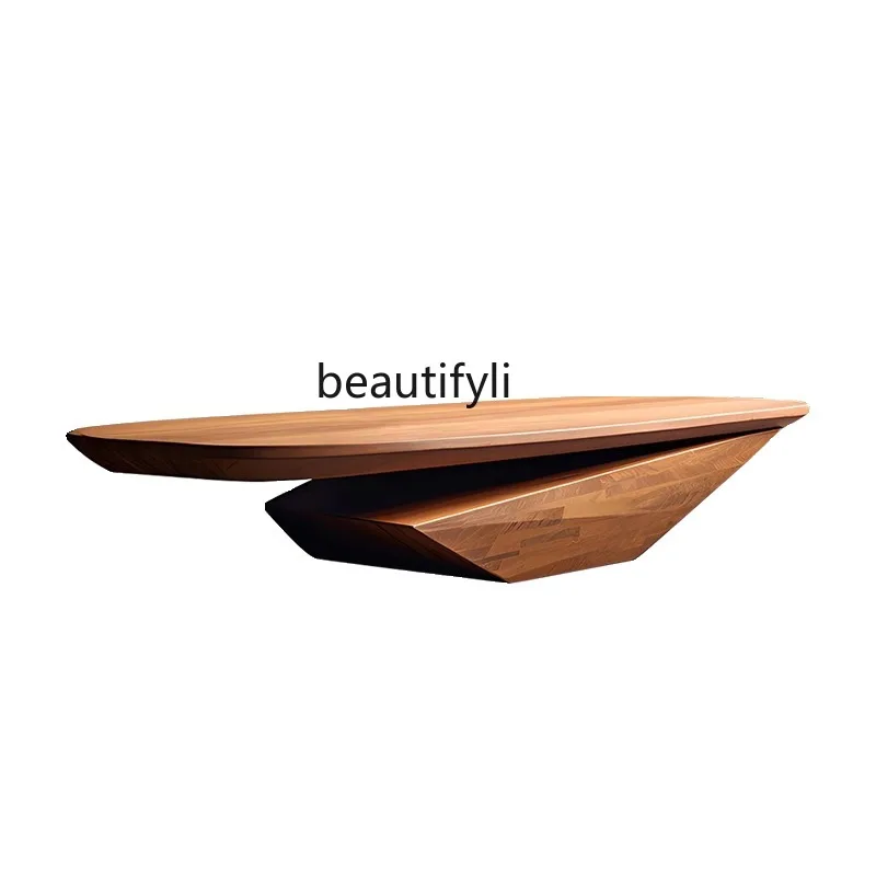 Solid wood coffee table villa living room home design table designer creative tea table
Solid wood coffee table villa living room home design table designer creative tea table
