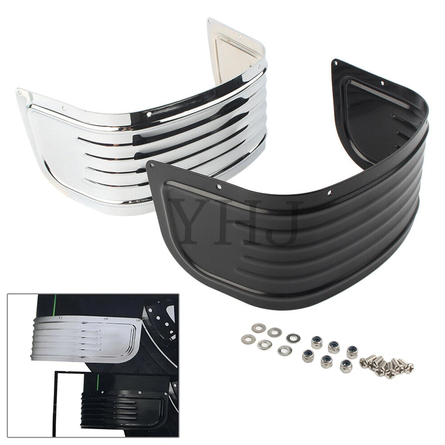 Stainless Steel Front Fender Skirt Trim For Harley Motorcycle Touring Road King Electra Street Glide 2014-2022 Silver/Black
Stainless Steel Front Fender Skirt Trim For Harley Motorcycle Touring Road King Electra Street Glide 2014-2022 Silver/Black