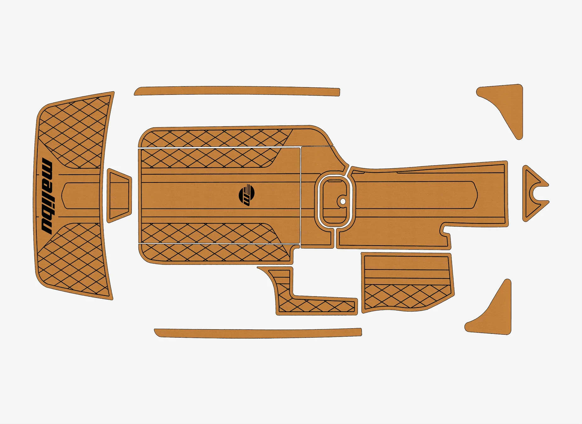 Marine Faux Teak EVA Non-Slip Mat -2008 Malibu 23LSV Self-Adhesive 1/4" (6mm) Boat Deck Pad for Cockpit & Deck
Marine Faux Teak EVA Non-Slip Mat -2008 Malibu 23LSV Self-Adhesive 1/4" (6mm) Boat Deck Pad for Cockpit & Deck