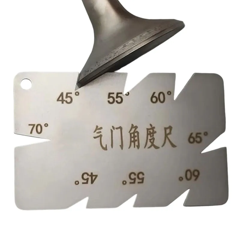 Stainless Steel Valve Angle Gauge Valve Measuring Degree Ruler Tool for Car Motorcycle Engine Valve Seat 45 55 60 65 70 Degree
Stainless Steel Valve Angle Gauge Valve Measuring Degree Ruler Tool for Car Motorcycle Engine Valve Seat 45 55 60 65 70 Degree