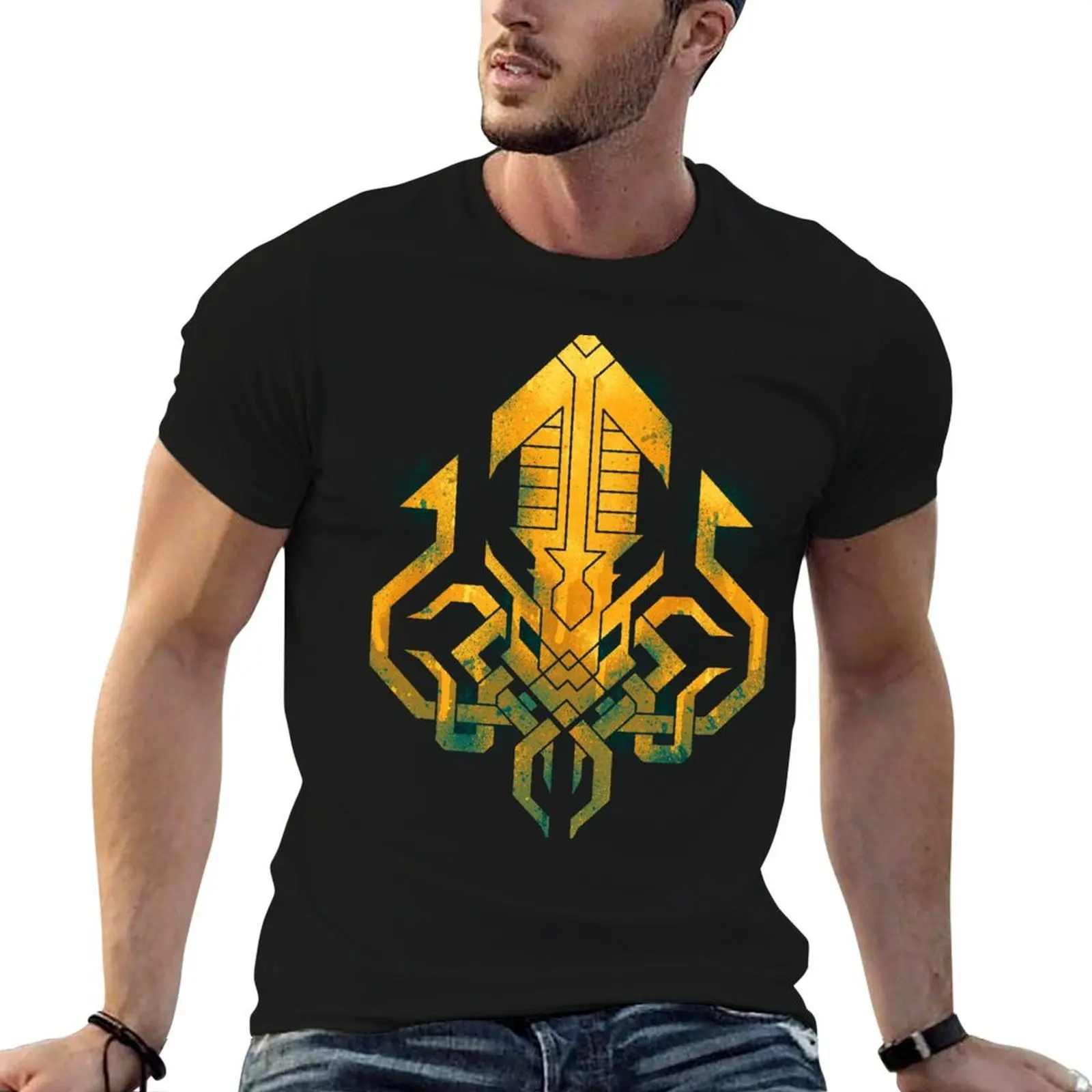 Golden Kraken Sigil T-Shirt man t shirts high quality luxury brand t shirt man plain man t shirts graphic T-shirt
Golden Kraken Sigil T-Shirt man t shirts high quality luxury brand t shirt man plain man t shirts graphic T-shirt